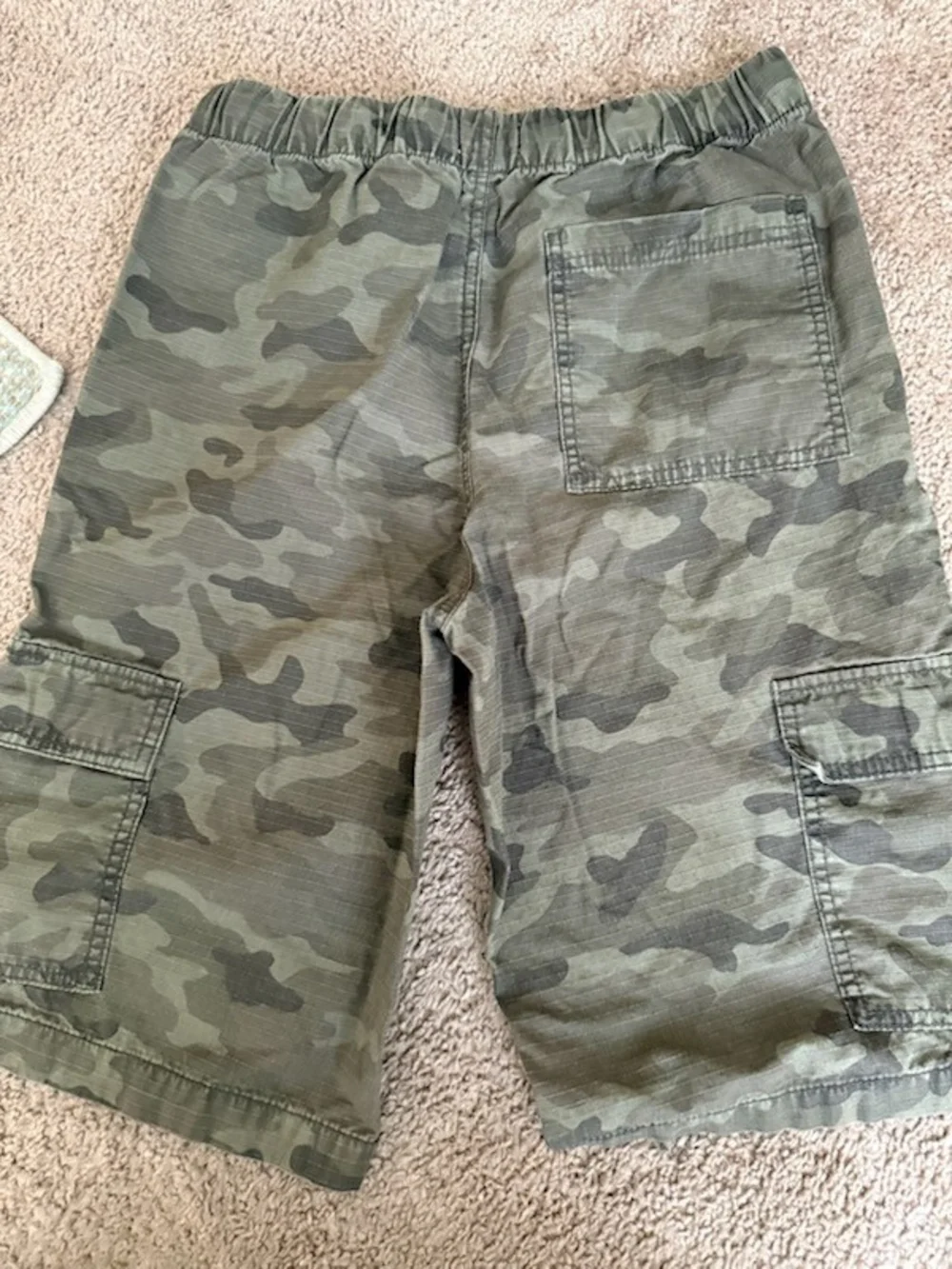 Old Navy Kids Olive Camo Cargo Shorts